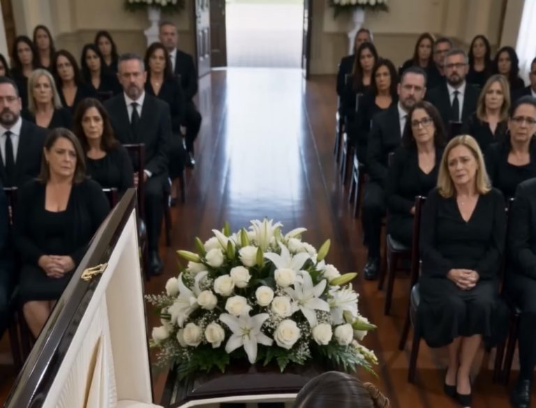 Abrazaba a su Padre Durante el Funeral… Hasta que Sintió que su Mano se Movía