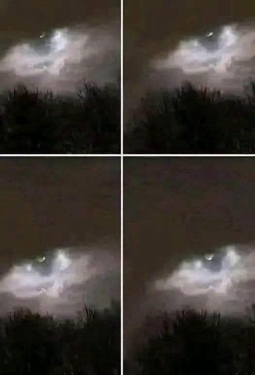 Un camarógrafo fotografió el cielo y descubrió una figura sorprendente entre las nubes