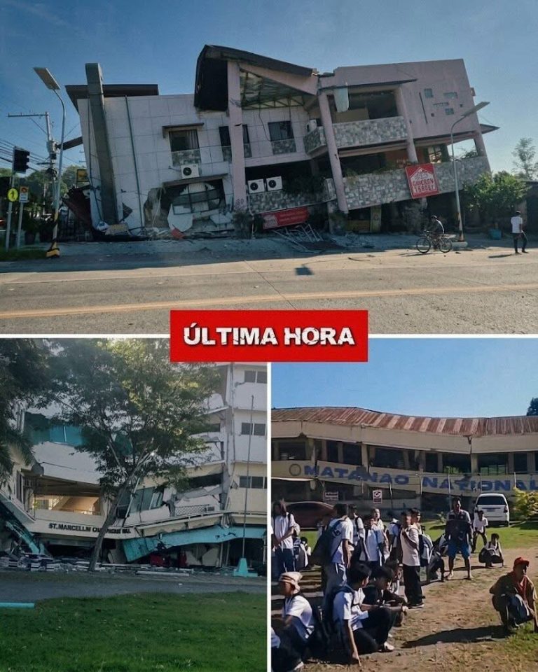 UN PODEROSO SISMO SACUDIÓ MINDANAO… Y EL COLAPSO DE UNA ESCUELA DESATÓ ALARMA